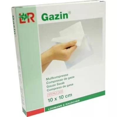 GAZIN Gaze komp.10x10 cm steril 8x, 5X2 stk