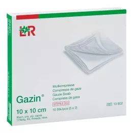 GAZIN Gaze komp.10x10 cm steril 8x, 5X2 stk