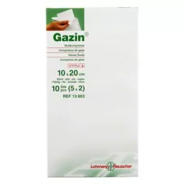 GAZIN Gaze komp.10x20 cm steril 8x, 5X2 stk