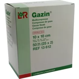 GAZIN Gazebind 10x10 cm sterilt 8x, 25X2 stk