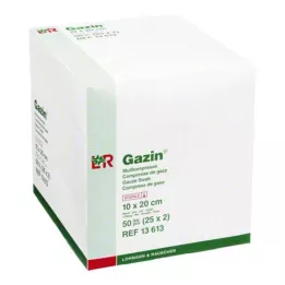 GAZIN Gaze komp.10x20 cm steril 8x, 25X2 stk
