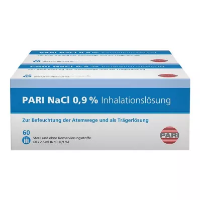 PARI NaCl-inhalasjonsvæske, ampuller, 120X2,5 ml