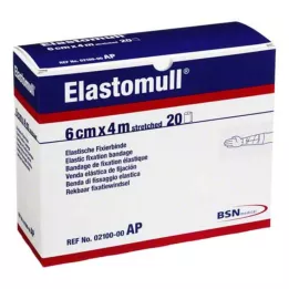 ELASTOMULL 6 cmx4 m elastisk fikseringsbånd 2100, 20 stk