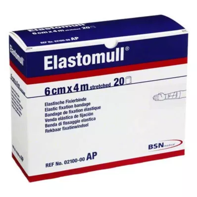 ELASTOMULL 6 cmx4 m elastisk fikseringsbånd 2100, 20 stk ELASTOMULL 6 cmx4 m elastisk fikseringsbånd 2100, 20 stk