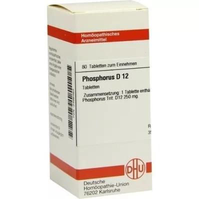 PHOSPHORUS D 12 tabletter, 80 stk