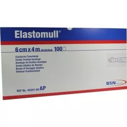 ELASTOMULL 6 cmx4 m elastisk fikseringsbånd 45251, 100 stk