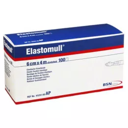 ELASTOMULL 6 cmx4 m elastisk fikseringsbånd 45251, 100 stk