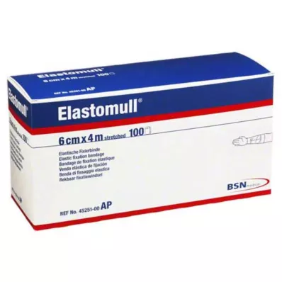 ELASTOMULL 6 cmx4 m elastisk fikseringsbånd 45251, 100 stk