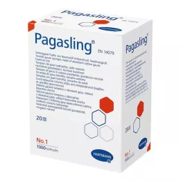 PAGASLING Ikke-sterile gasbind, størrelse 1 hasselnøtt, 1000 stk