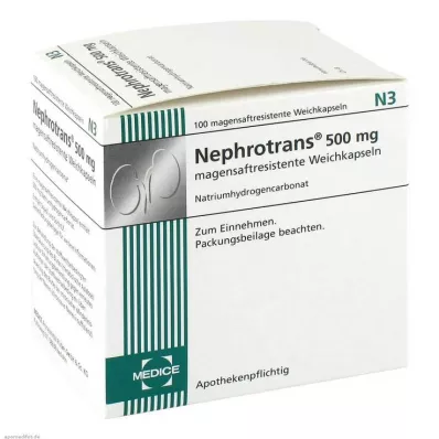 NEPHROTRANS magsaftresistente kapsler, 100 stk NEPHROTRANS magsaftresistente kapsler, 100 stk
