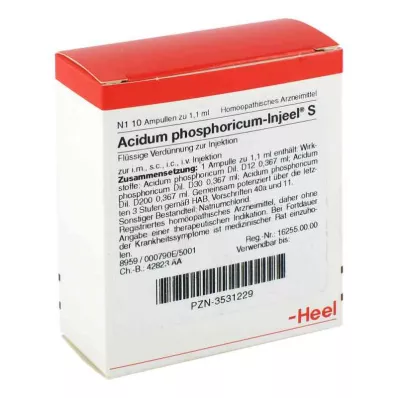 ACIDUM PHOSPHORICUM INJEEL S Ampuller, 10 stk