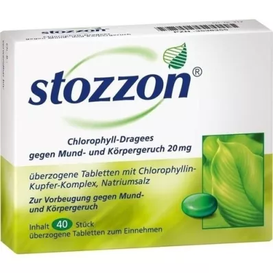 STOZZON Klorofyllbelagte tabletter, 40 stk