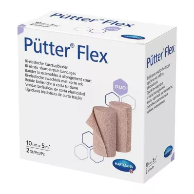 PÜTTER Flex Duo Bandage 10 cmx5 m, 2 stk PÜTTER Flex Duo Bandage 10 cmx5 m, 2 stk