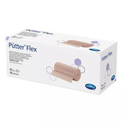 PÜTTER Flexbandasje 10 cmx5 m, 10 stk PÜTTER Flexbandasje 10 cmx5 m, 10 stk