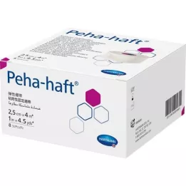 PEHA-HAFT Fikseringsbandasje lateksfri 2,5 cmx4 m, 8 stk