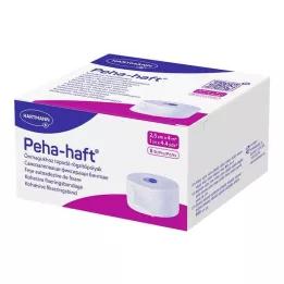 PEHA-HAFT Fikseringsbandasje lateksfri 2,5 cmx4 m, 8 stk