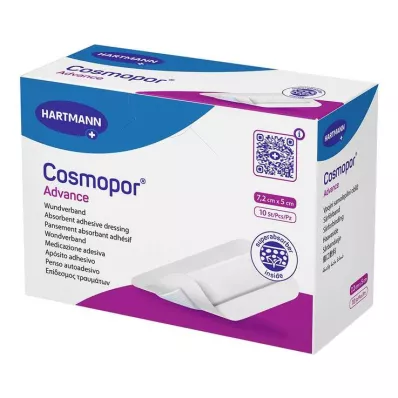 COSMOPOR Advance sårbandasje 5x7,2 cm, 10 stk COSMOPOR Advance sårbandasje 5x7,2 cm, 10 stk