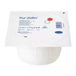 PUR-ZELLIN 4x5 cm usteril rull med 500 stk, 1 stk