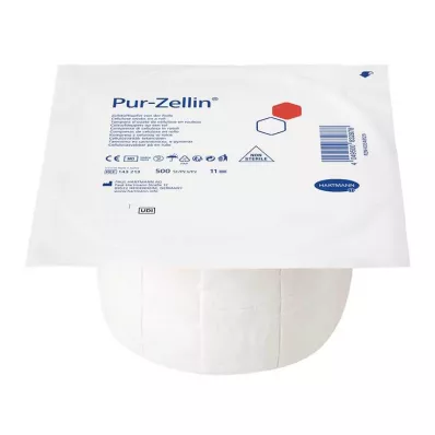 PUR-ZELLIN 4x5 cm usteril rull med 500 stk, 1 stk
