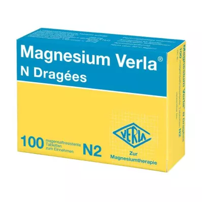 MAGNESIUM VERLA N Belagte tabletter, 100 stk