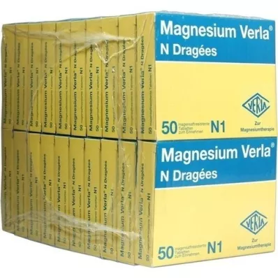 MAGNESIUM VERLA N Belagte tabletter, 20X50 St