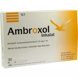 AMBROXOL Inhalasjonsoppløsning for forstøver, 20X2 ml