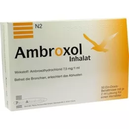 AMBROXOL Inhalasjonsoppløsning for forstøver, 50X2 ml