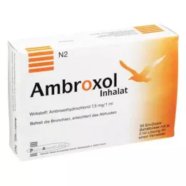 AMBROXOL Inhalasjonsoppløsning for forstøver, 50X2 ml