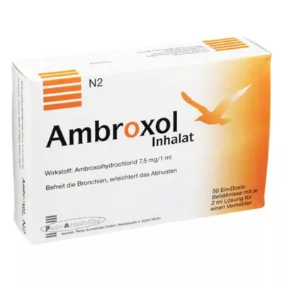 AMBROXOL Inhalasjonsoppløsning for forstøver, 50X2 ml