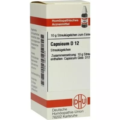 CAPSICUM D 12 globuler, 10 g