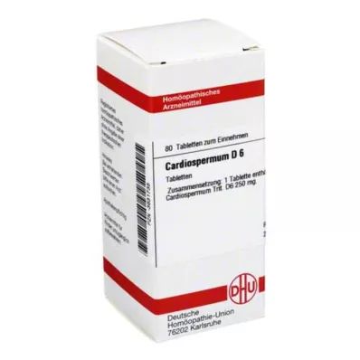 CARDIOSPERMUM D 6 tabletter, 80 stk