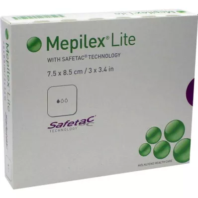 MEPILEX Lite skumbandasje 7,5x8,5 cm steril, 5 stk MEPILEX Lite skumbandasje 7,5x8,5 cm steril, 5 stk