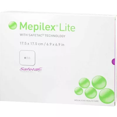 MEPILEX Lite skumbandasje 17,5x17,5 cm steril, 5 stk MEPILEX Lite skumbandasje 17,5x17,5 cm steril, 5 stk