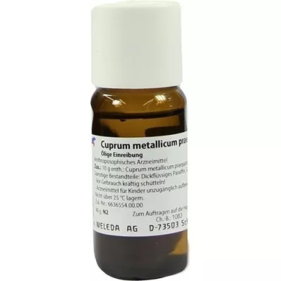 CUPRUM METALLICUM praep.0,4 % oljeholdig liniment, 40 g