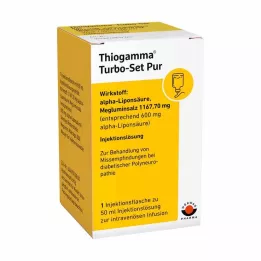THIOGAMMA Turbo Set Pur injeksjonshetteglass, 50 ml