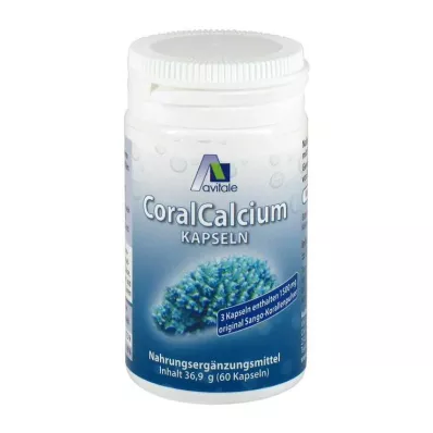 CORAL CALCIUM Kapsler 500 mg, 60 stk
