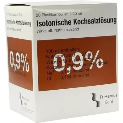 KOCHSALZLÖSUNG 0,9 % plast amp.Fresenius, 20X20 ml