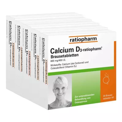CALCIUM D3-ratiopharm brusetabletter, 100 stk CALCIUM D3-ratiopharm brusetabletter, 100 stk