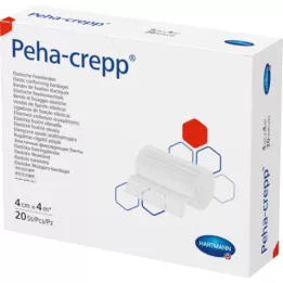 PEHA CREPP Fikseringsbandasje 4 cmx4 m, 20 stk