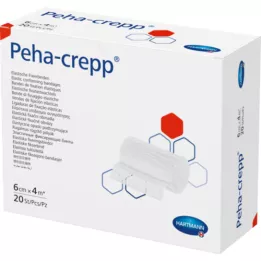 PEHA CREPP Fikseringsbandasje 6 cmx4 m, 20 stk