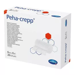 PEHA CREPP Fikseringsbandasje 6 cmx4 m, 20 stk