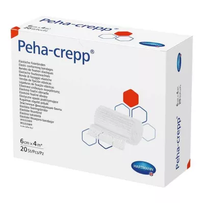 PEHA CREPP Fikseringsbandasje 6 cmx4 m, 20 stk PEHA CREPP Fikseringsbandasje 6 cmx4 m, 20 stk