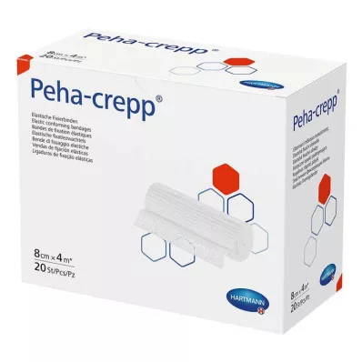 PEHA CREPP Fikseringsbandasje 8 cmx4 m, 20 stk