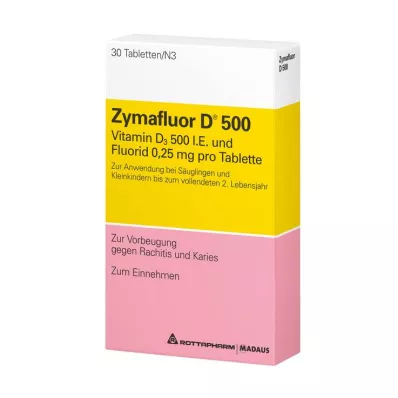 ZYMAFLUOR D 500 tabletter, 30 stk ZYMAFLUOR D 500 tabletter, 30 stk