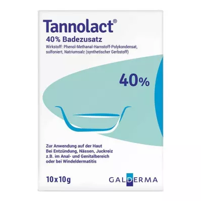 TANNOLACT Badetilsetningsstoff, 10X10 g