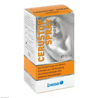 CERUSTOP Øreoljespray, 10 ml