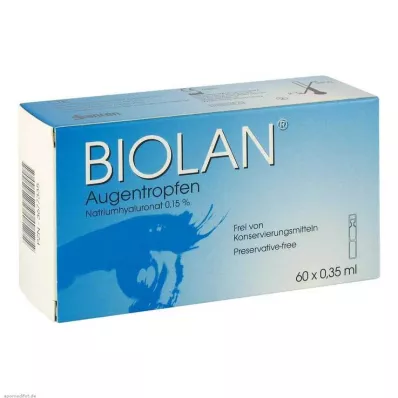 BIOLAN Pipetter for enkeltdose øyedråper, 60X0,35 ml BIOLAN Pipetter for enkeltdose øyedråper, 60X0,35 ml