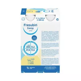 FRESUBIN ENERGY DRINK Vanilje drikkeflaske, 4X200 ml