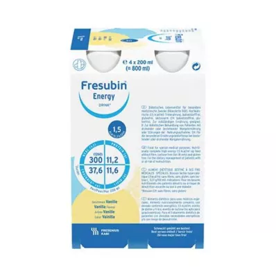 FRESUBIN ENERGY DRINK Vaniljedrikkflaske 6X4X200 ml FRESUBIN ENERGY DRINK Vaniljedrikkflaske 6X4X200 ml