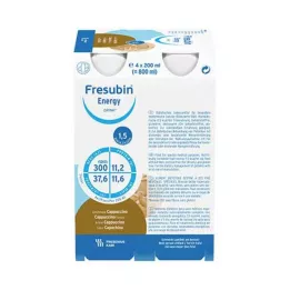 FRESUBIN ENERGY DRINK Cappuccino-drikkeflaske 6X4X200 ml